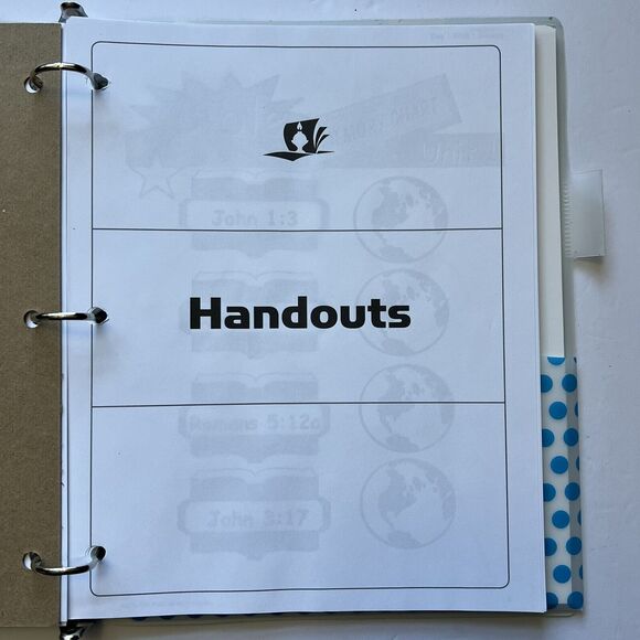 BJU Press Bible Truths 1 A Fathers Care Student Handouts Homeschool Curriculum - Picture 7 of 14